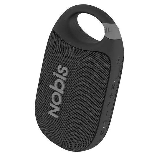 NOBIS Clip N1 Portable Bluetooth Speaker with App, HD Sound,Perfect for Outdoor, Home and Adventure (Black) Wireless Audio Ip68 Stereo Water Proof Watts Smartphone